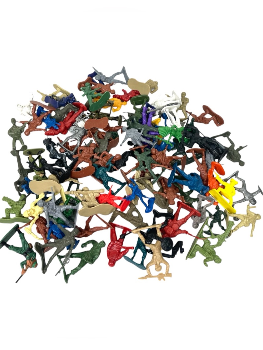 Assorted Plastic Army Men Toy Soldiers